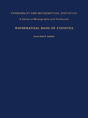 cover image of Mathematical Basis of Statistics